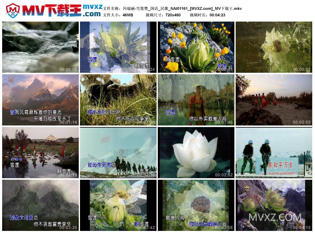 冯瑞丽-雪莲赞_国语_民歌_NAI01161